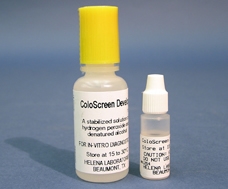 Developer Hematology Reagent ColoScreen Developer-15 Developer Fecal Occult Blood Test Proprietary Mix 15 mL FOBT (1/BO 20BO/CS) by Helena Laboratories  ID 5077